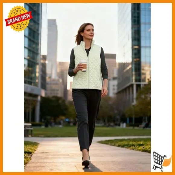 Lightweight Quilted Packable Vest Sleeveless Jacket Women's Outdoor